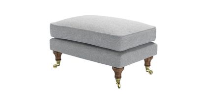 Bluebell Medium Rectangular Footstool in White Cliffs Whitstable - sofa.com