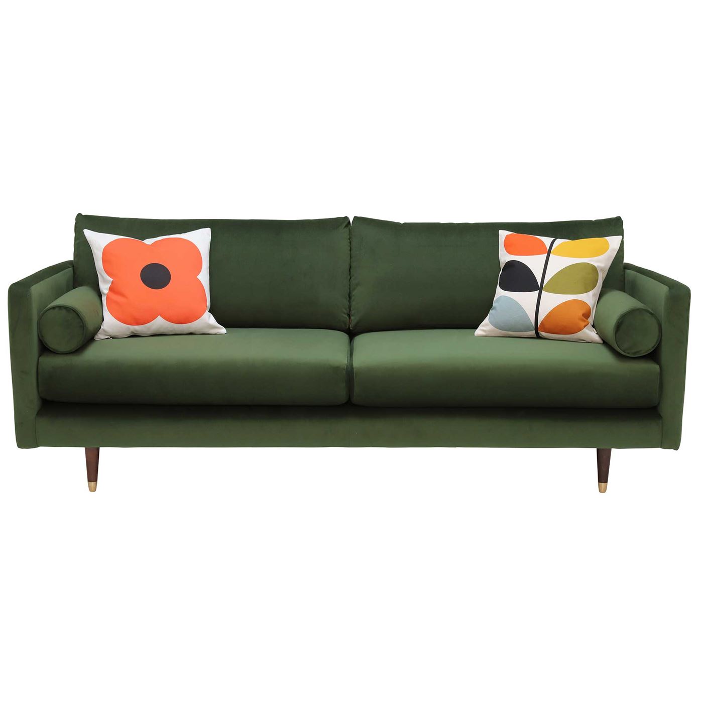 Orla Kiely Mimosa Large Sofa, Plain Velvet