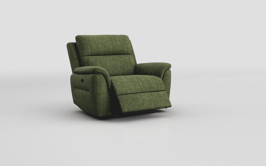 Green Fabric Sogliano Manual Recliner Chair