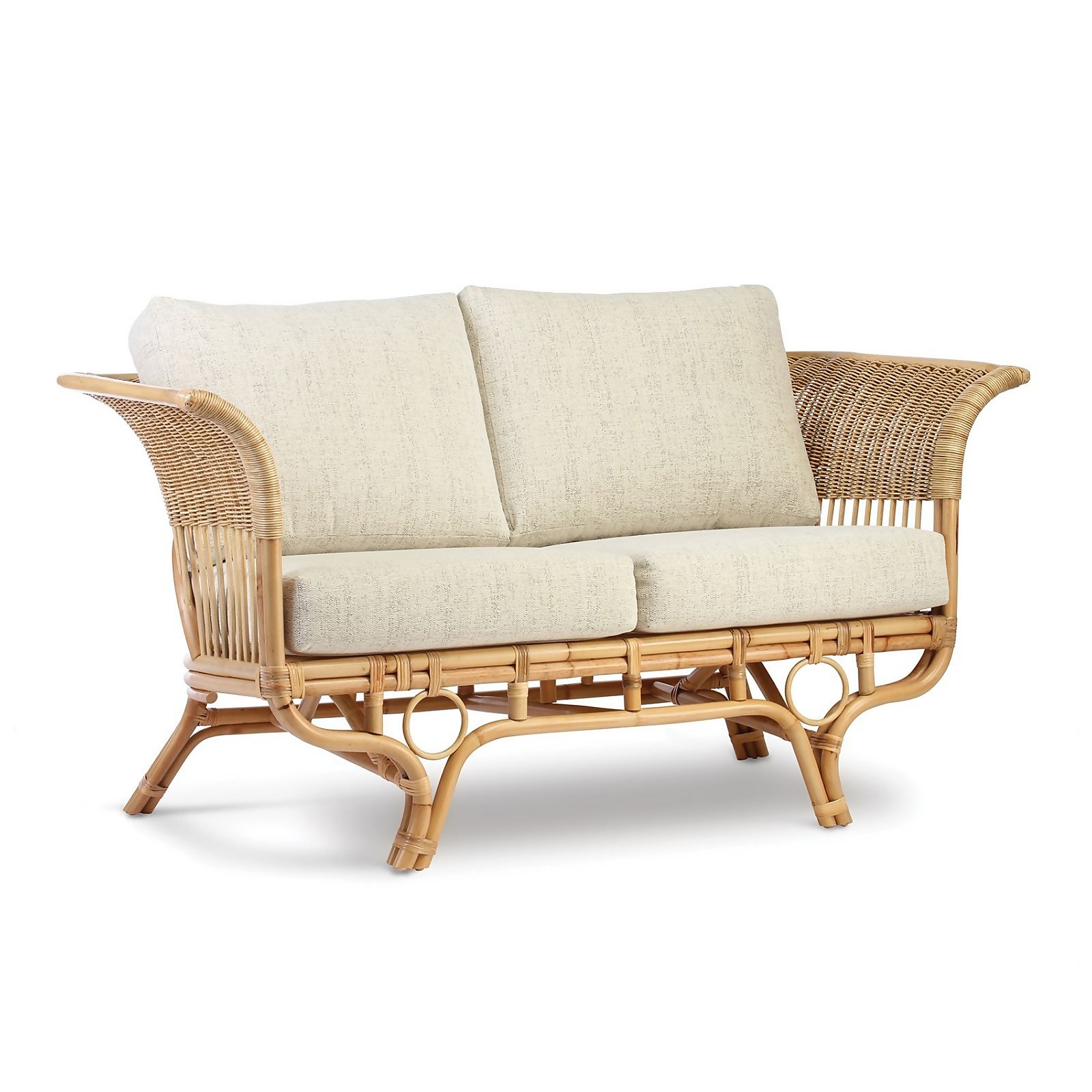 Beijing Rattan Sofa in Athena Plain
