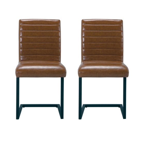 Montana Brown Finish Dining Chairs In Pair
