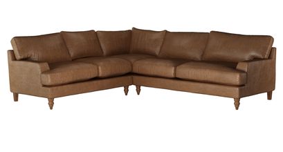Isla Asym. Crn: LHF 2 Seat w RHF 2.5 Seat in Tan Vintage Leather - sofa.com