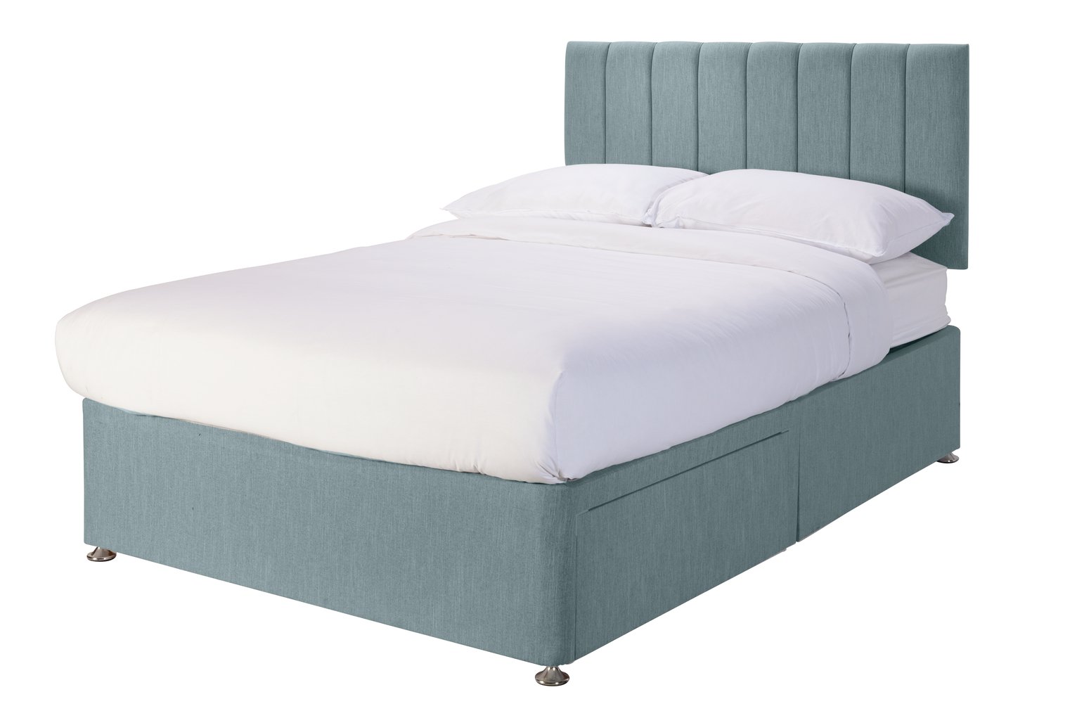 Argos Home Bircham Memory Small Double Divan - Duck Egg