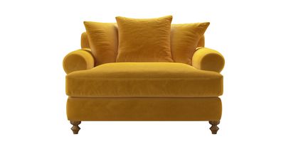 Teddy Loveseat Sofabed in Butterscotch Cotton Matt Velvet - sofa.com