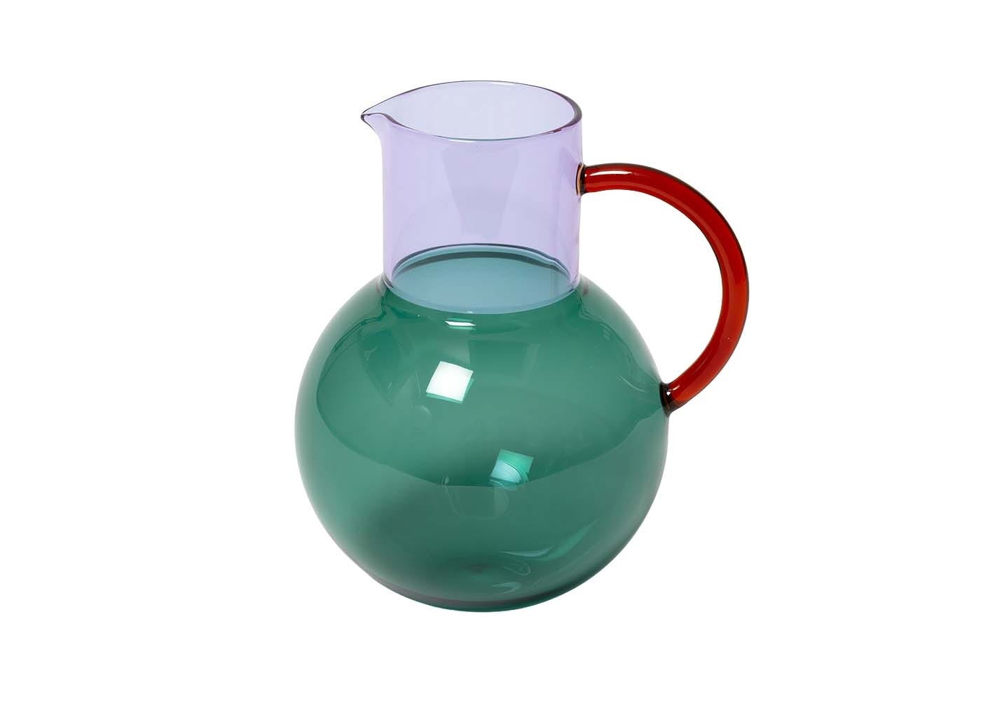 Block Design Block Jug Teal & Lilac Large