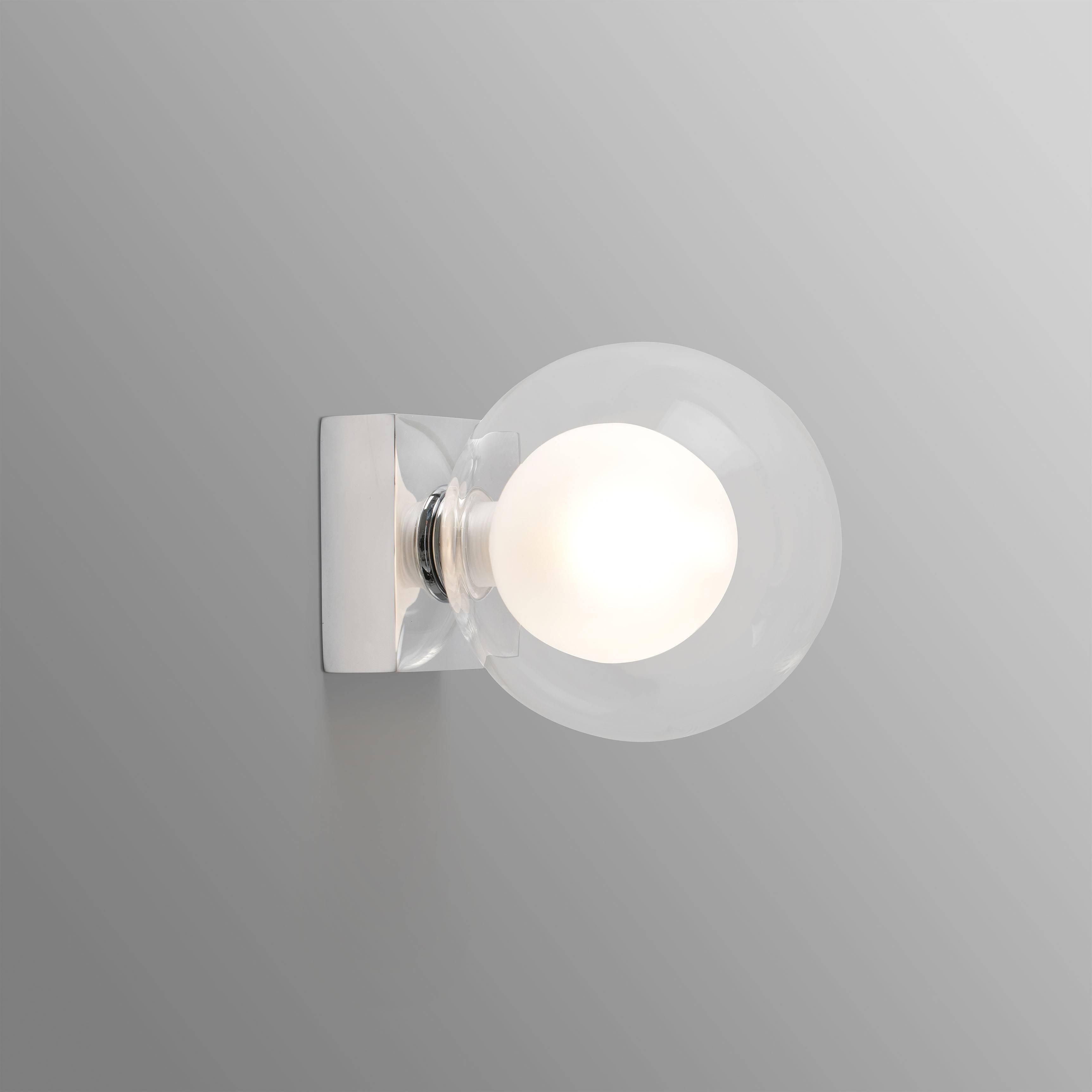 Netlighting Perla Bathroom Chrome Globe Wall Light 1x g9 IP44 in Grey
