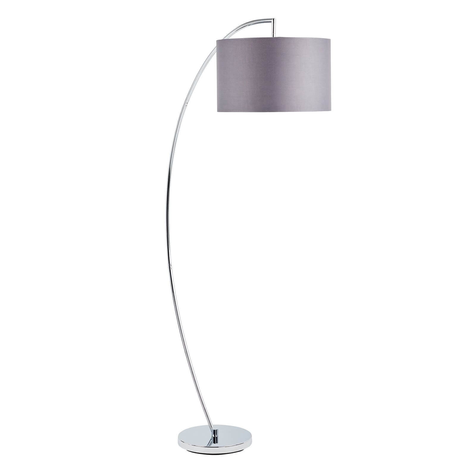 Bella Chrome Arc Floor Lamp