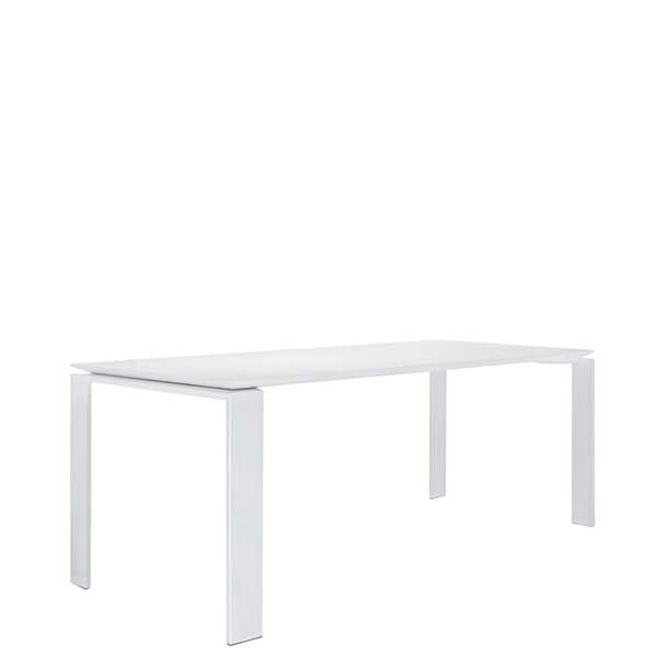 Kartell Outdoor Four Dining Table  White on White