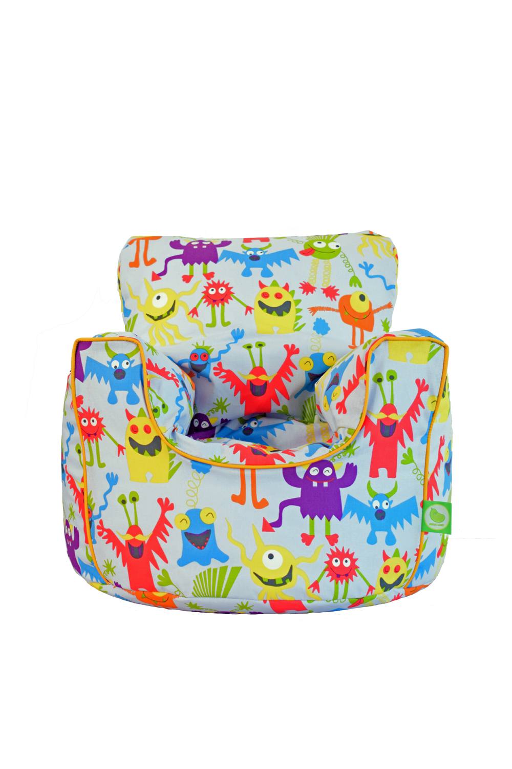 Bean Lazy Cotton Grey Monsters Bean Bag Arm Chair with Beans Child / Teen size in Light Grey