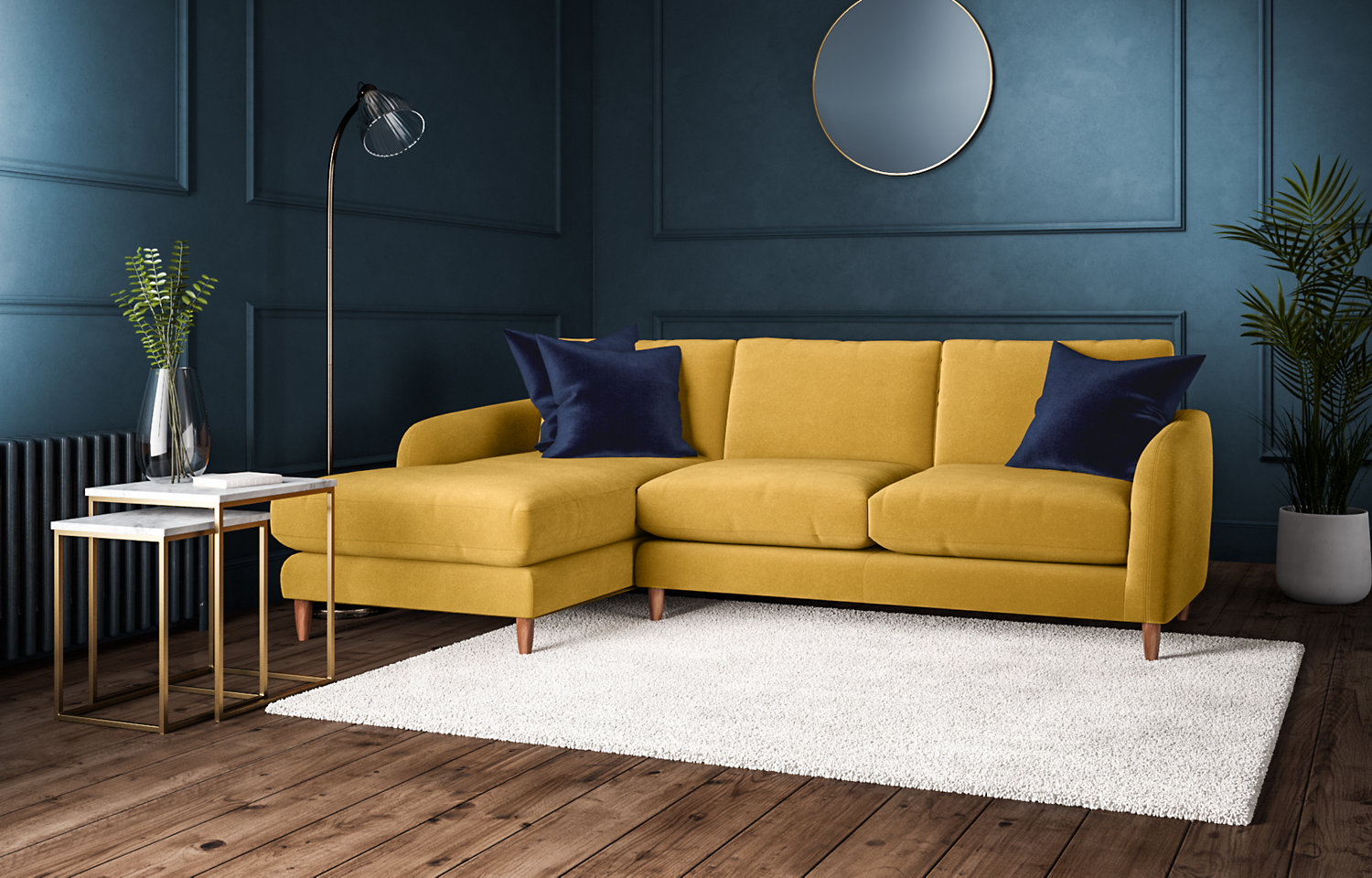 M&S Mia Chaise Sofa (Left-Hand)