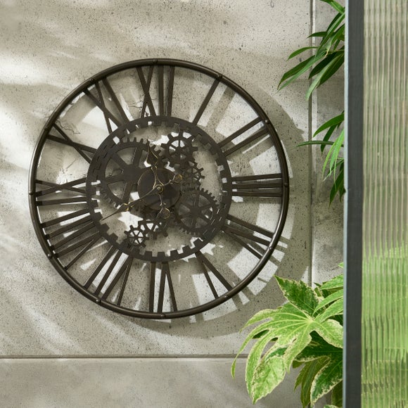 Cogs Indoor Outdoor Wall Clock 1