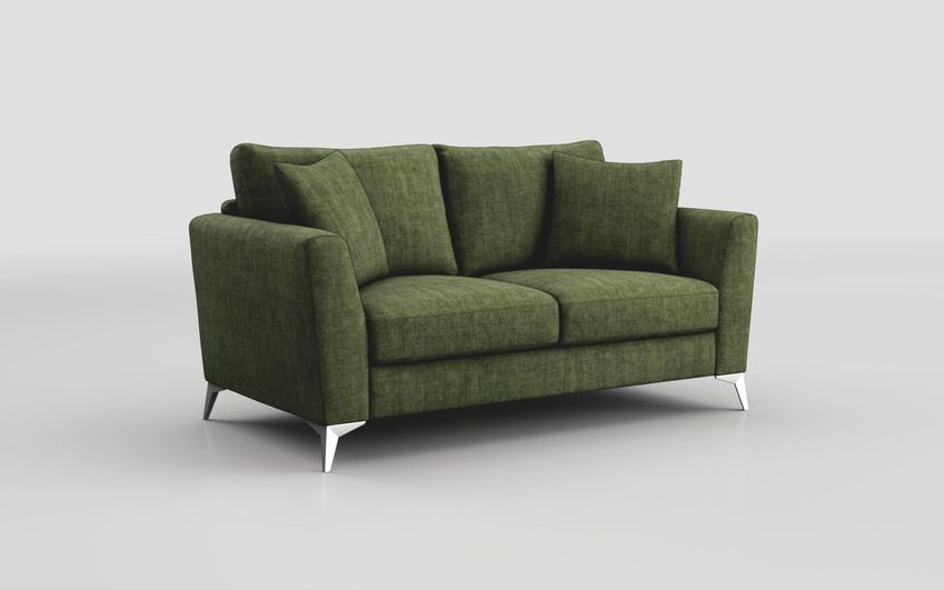 Green Fabric Bosini 2 Seater Sofa