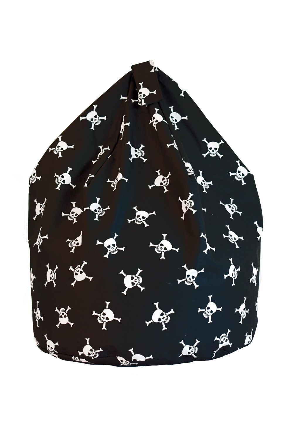 Bean Lazy Cotton Black Pirate Skull & Cross Bones Bean Bag Child Size