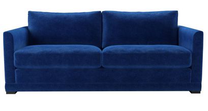 Aissa 3 Seat Sofa Bed in Cobalt Smart Velvet - sofa.com