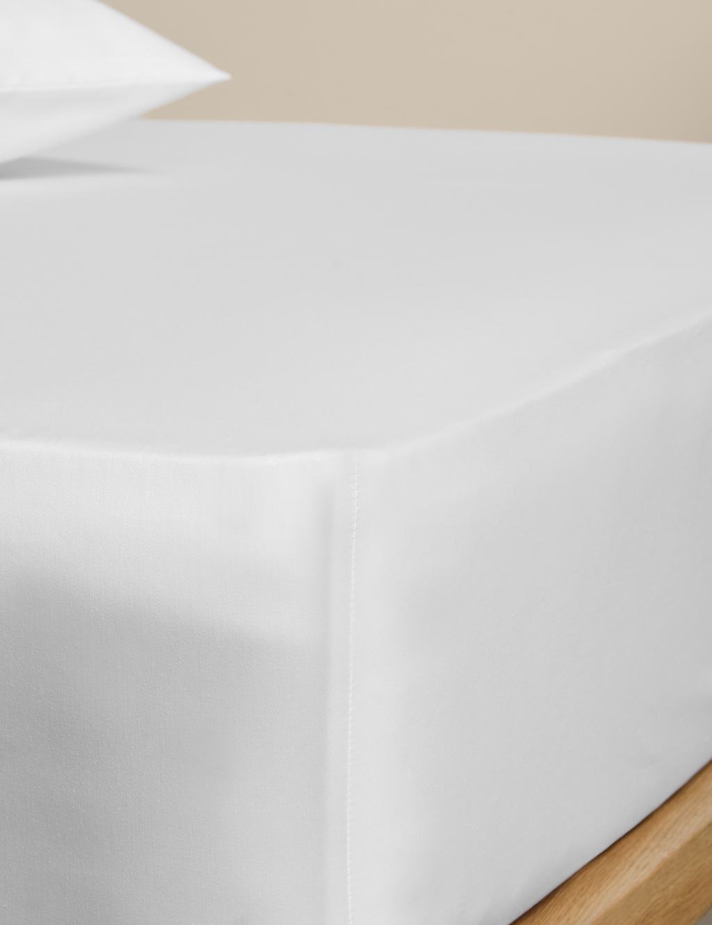 M&S Egyptian Cotton 230 Thread Count StayPut Fitted Sheet White