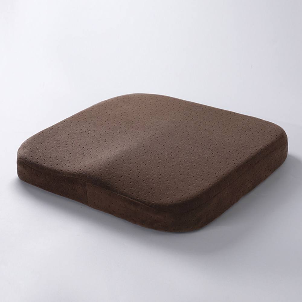 Obasyhig Square Slow Rebound Memory Foam Cushion in Brown