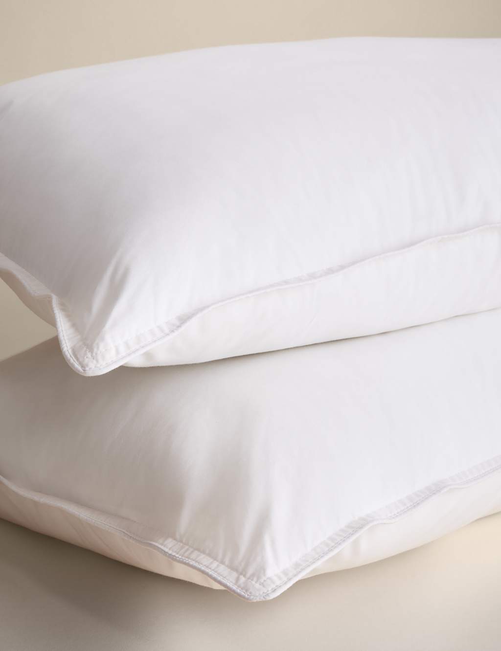 M&S 2 Pack Ultimate Comfort Pure Cotton Firm Pillows White