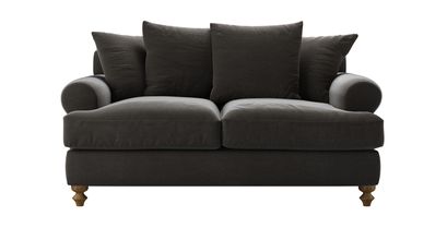 Teddy 2 Seat Sofabed in Battleship Grey Smart Cotton - sofa.com