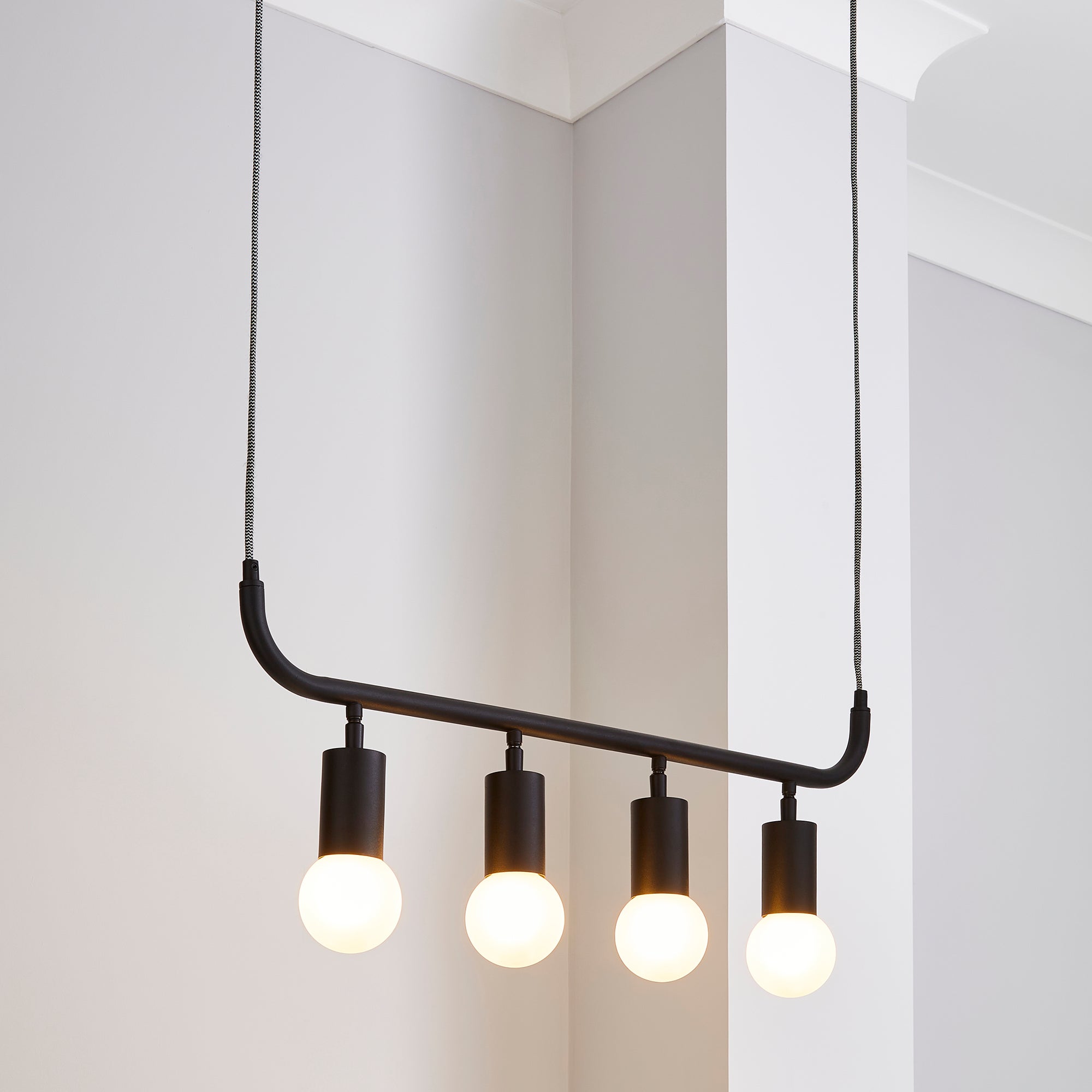 Bradford Ceiling Fitting Matt Black Black