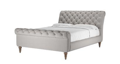 Knightsbridge King Bed in Dove Smart Velvet - sofa.com