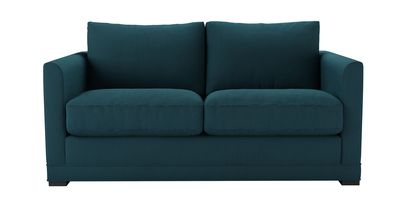 Aissa 2 Seat Sofa Bed in Evergreen Brushed Linen Cotton - sofa.com