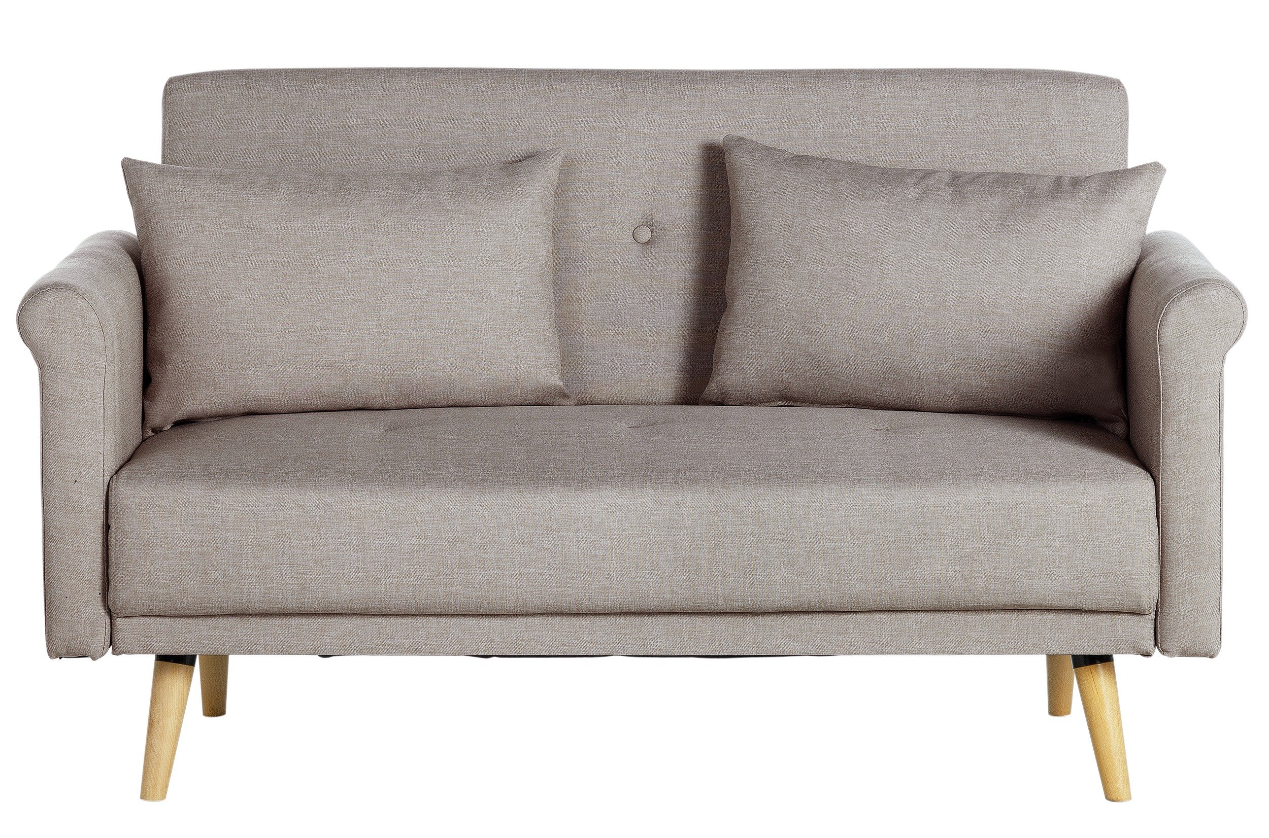 Argos Home Evie 2 Seater Fabric Sofa in a Box - Natural
