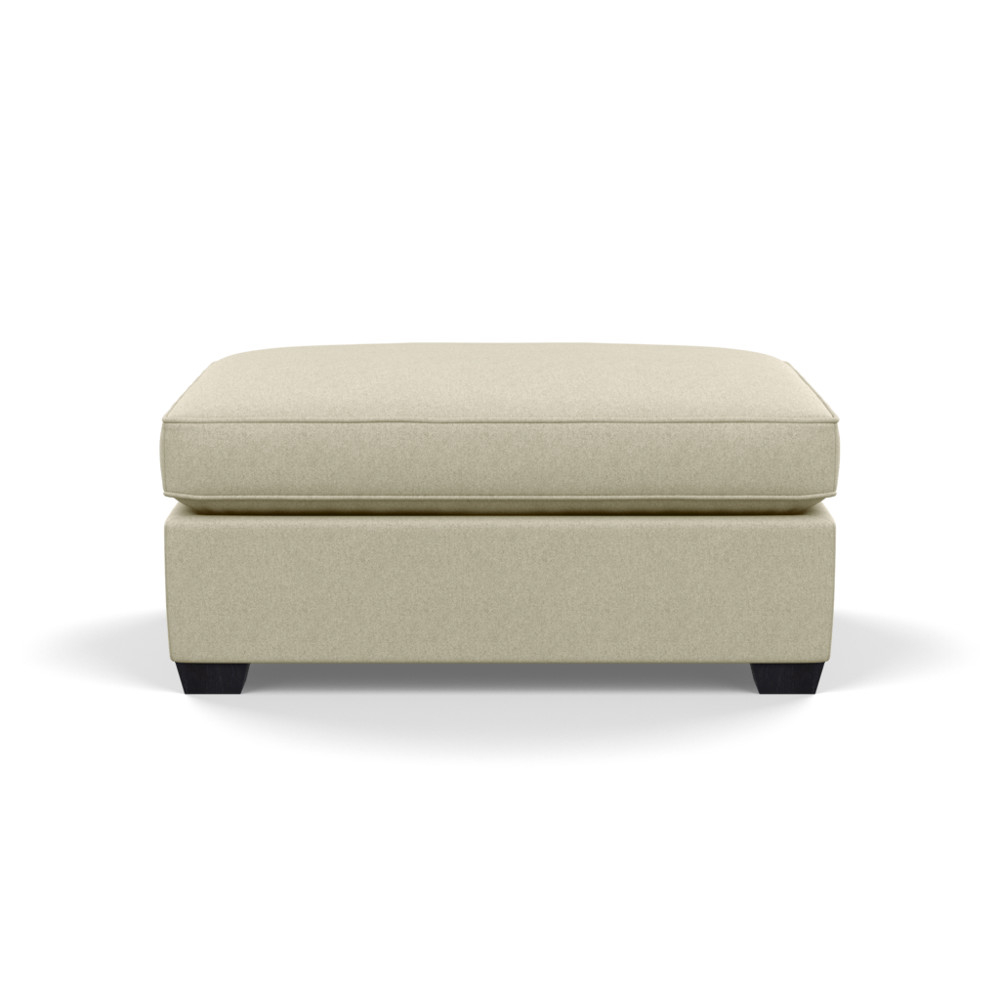 Heal's Torino Footstool Cotton Grain Black Feet