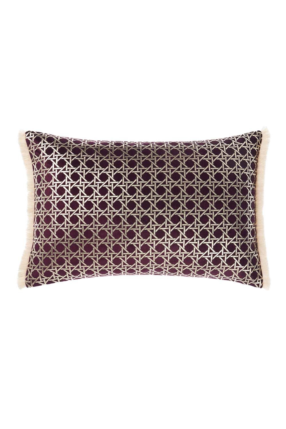 Linen House Taira Geometric Fringed Cushion