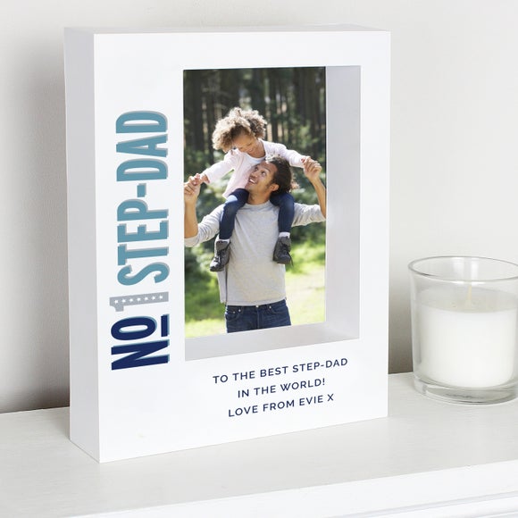 Personalised No.1 Daddy Box Photo Frame 2