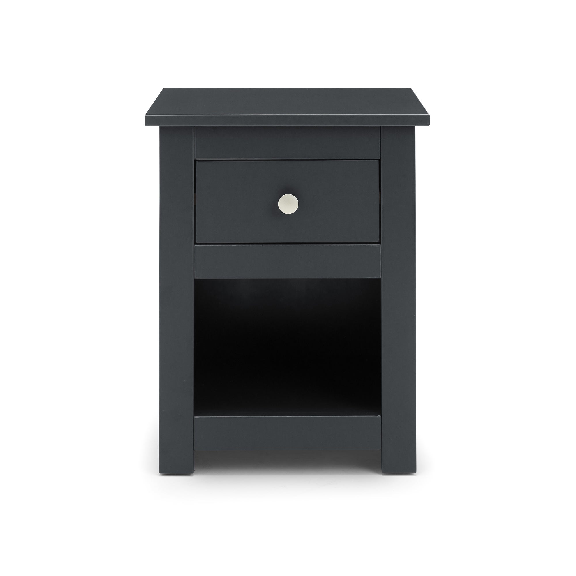 Radley 1 Drawer Bedside Table, Dark Grey & Pine