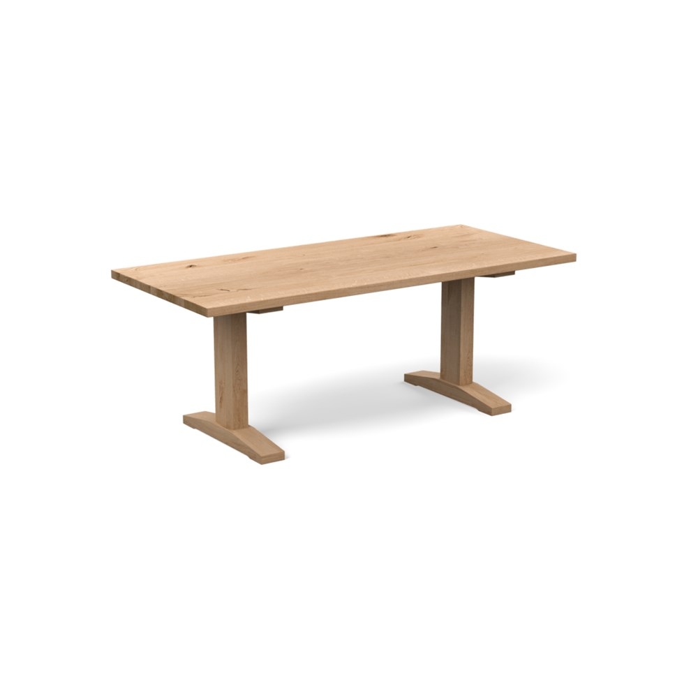 Heal's Lisbon Table 280x100cm Blonde Oak Straight Edge Filled