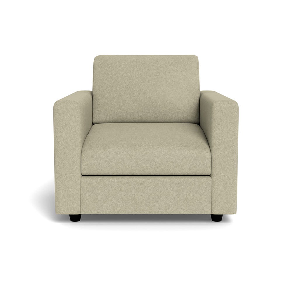 Heal's Nimbus II Armchair Cotton Grain Black Feet