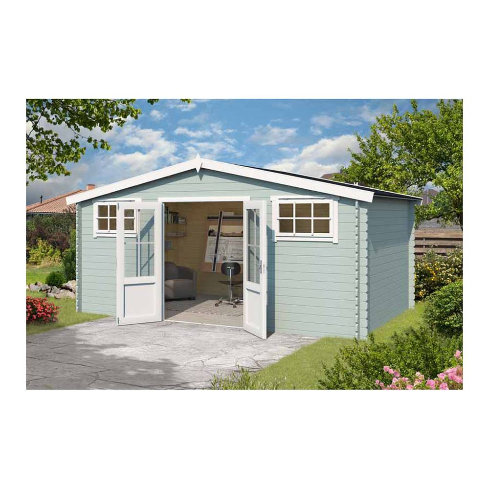 Lasita Maja Ltd Boston-Log Cabin, Garden Room, Home Office - L518.6xW312xH245.1 cm in Light Brown 5