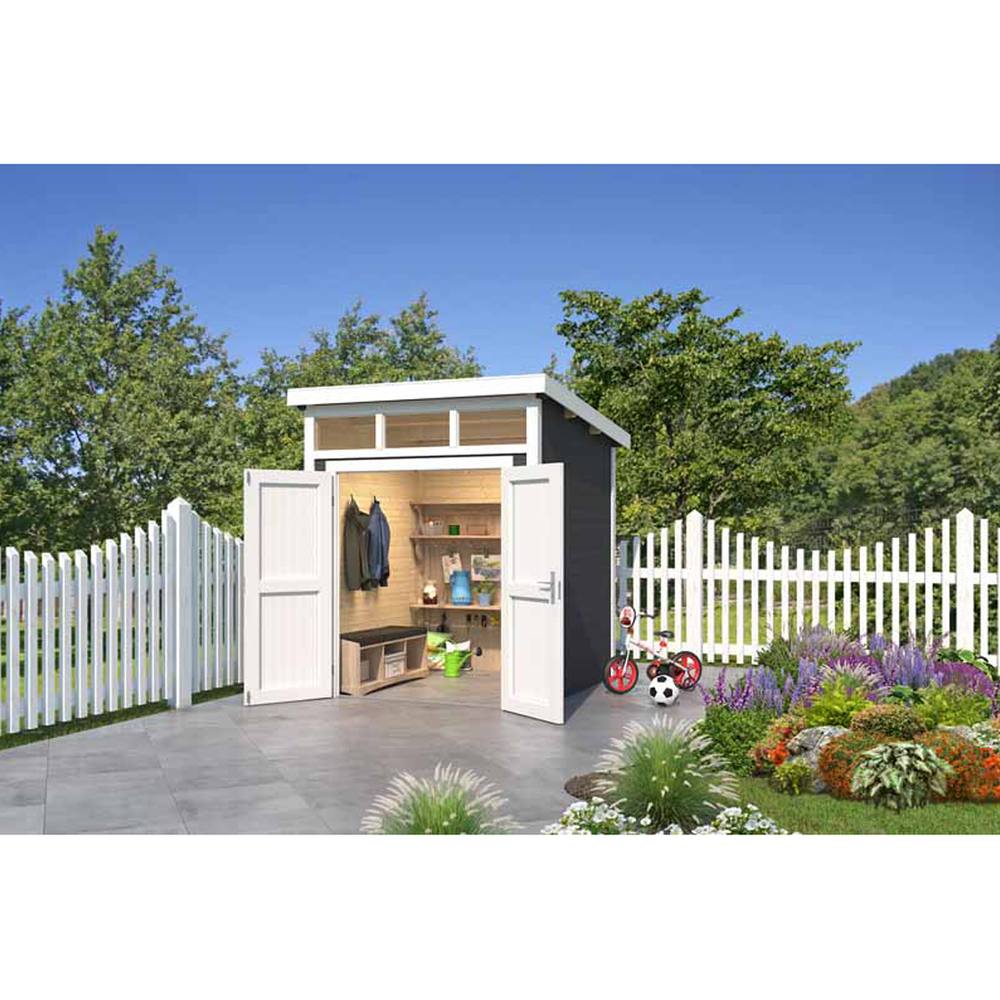 Lasita Maja Ltd Kibo 1-Log Cabin, Garden Room, Home Office - L220xW223.5xH245.1 cm in Light Tan 4