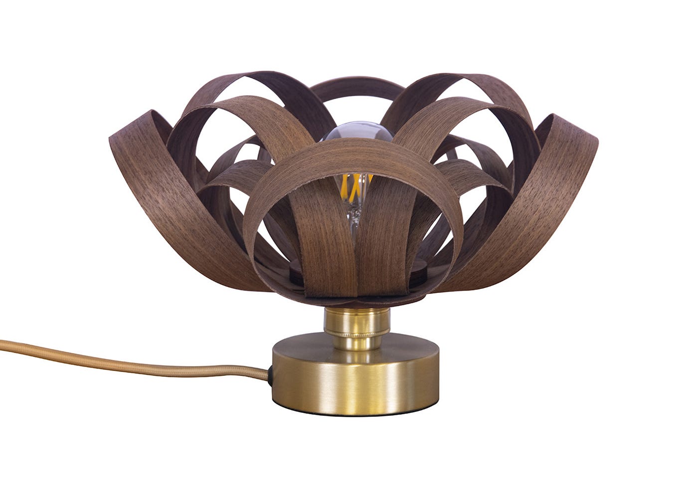 Tom Raffield Skipper Table Lamp Walnut