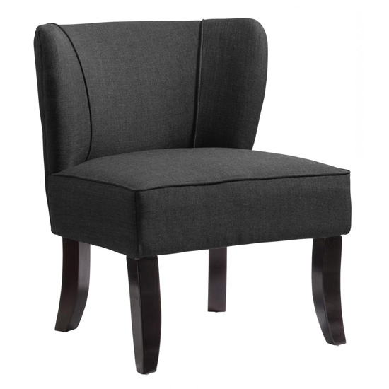 Bambrook Fabric Upholstered Bedroom Chair In Grey