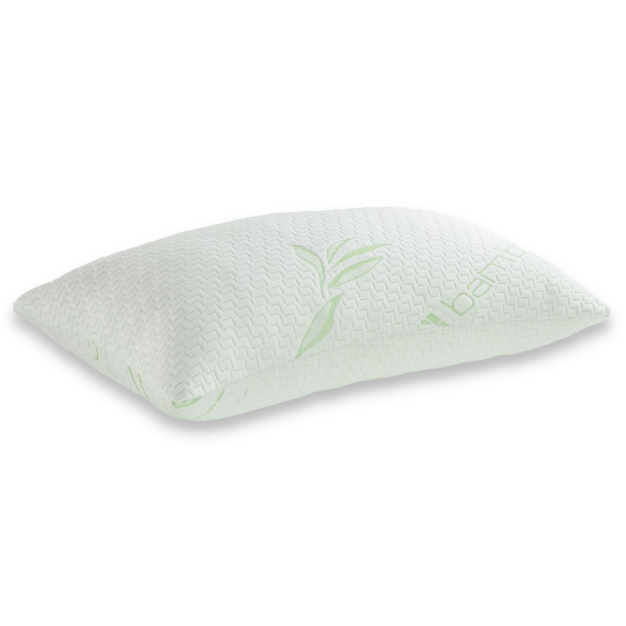 HomeSpace Direct Memory Foam Bamboo Pillow - 1 pack in Ivory