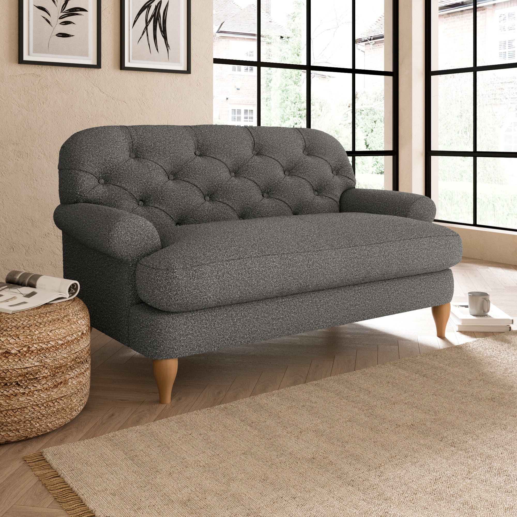 Canterbury Cosy Marl Snuggle Chair Cosy Marl Granite
