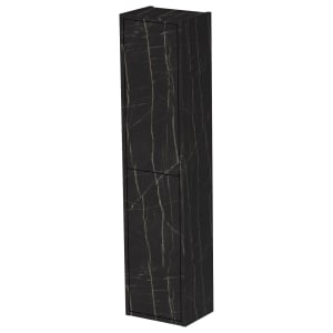 Wickes Tallinn Black Marble Push To Open Tower Unit - 1300 x 300mm