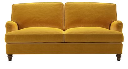 Bluebell 3 Seat Sofa Bed in Butterscotch Cotton Matt Velvet - sofa.com