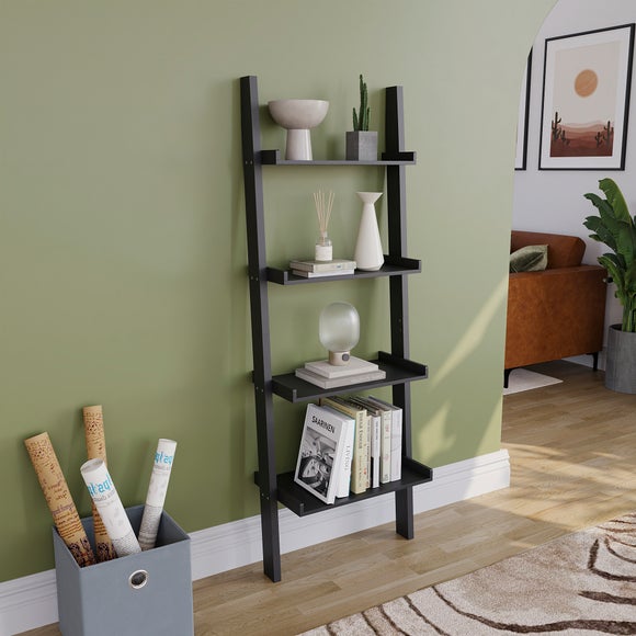 York 4 Tier Ladder Bookcase
