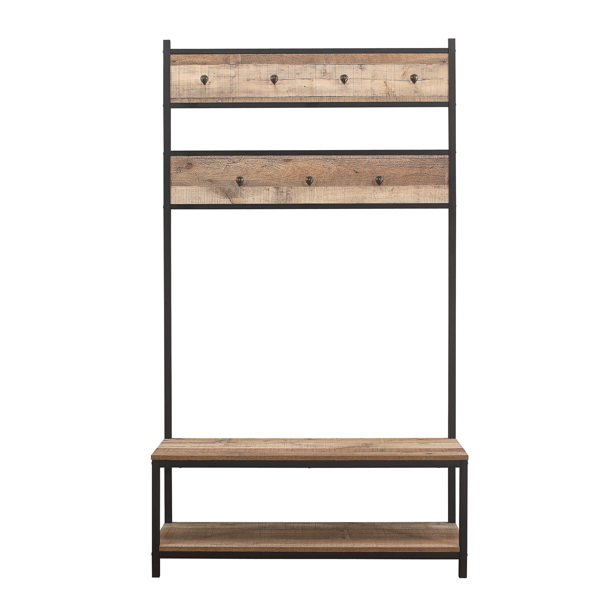 Urban Rustic Coat Rack Brown and Black