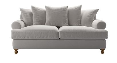 Teddy 2.5 Seat Sofa Bed in Dove Smart Velvet - sofa.com