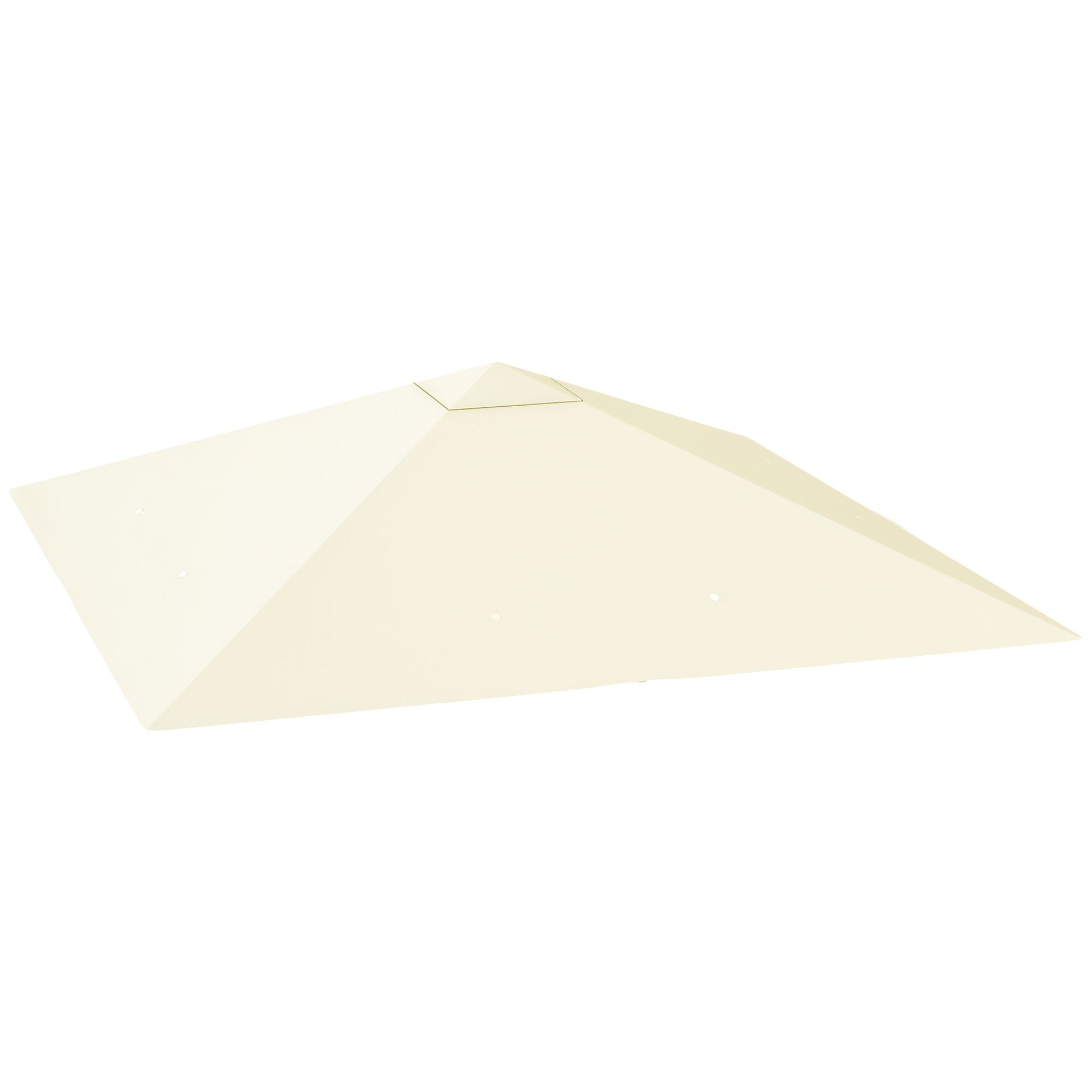 OUTSUNNY 3 x 3(m) Gazebo Canopy Replacement Cover, UPF30+, Cream White 2