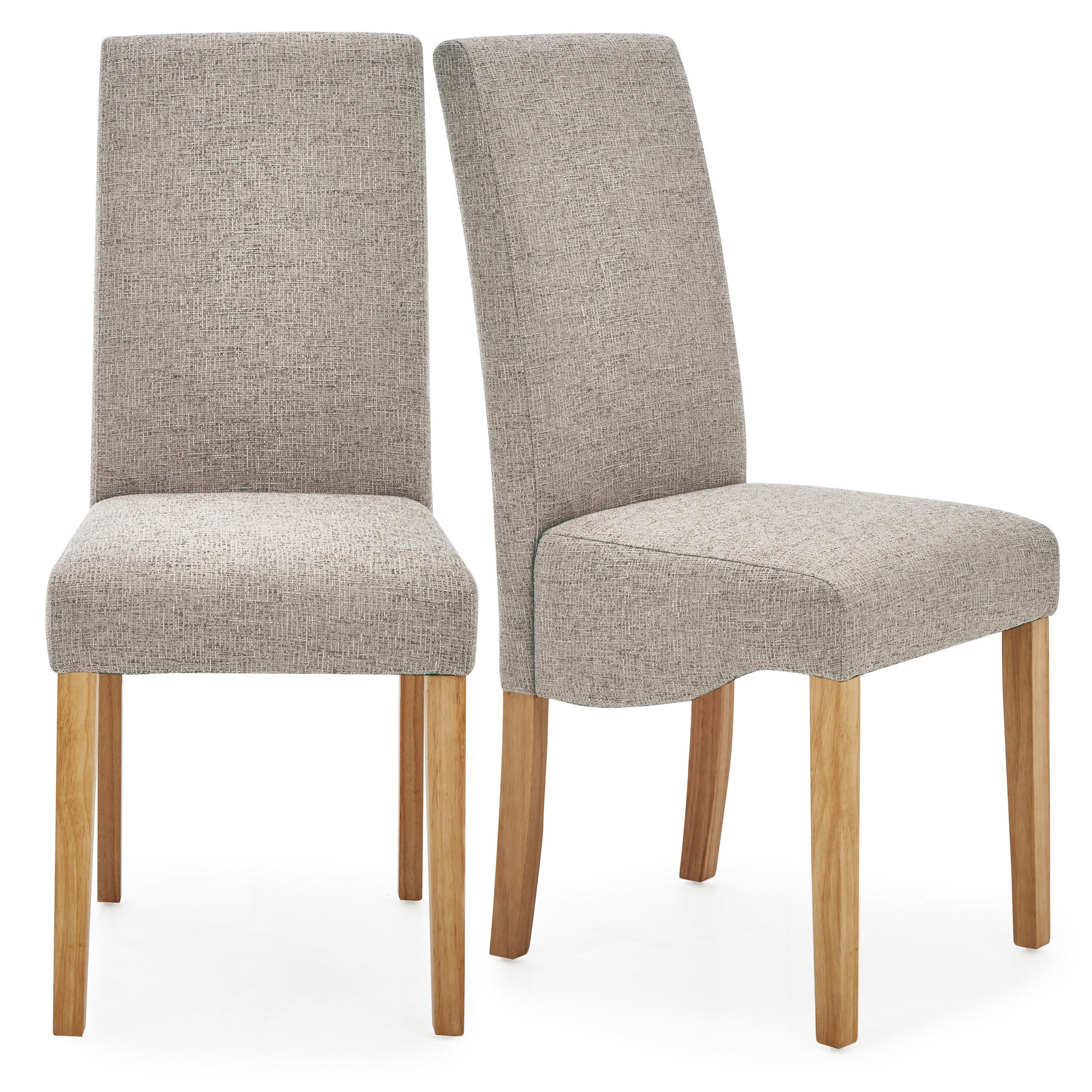 Ethan Set of 2 Dining Chairs Grey Boucle Grey