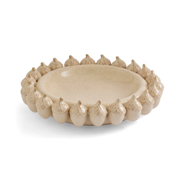 Acorn Edged Ceramic Decorative Bowl 3