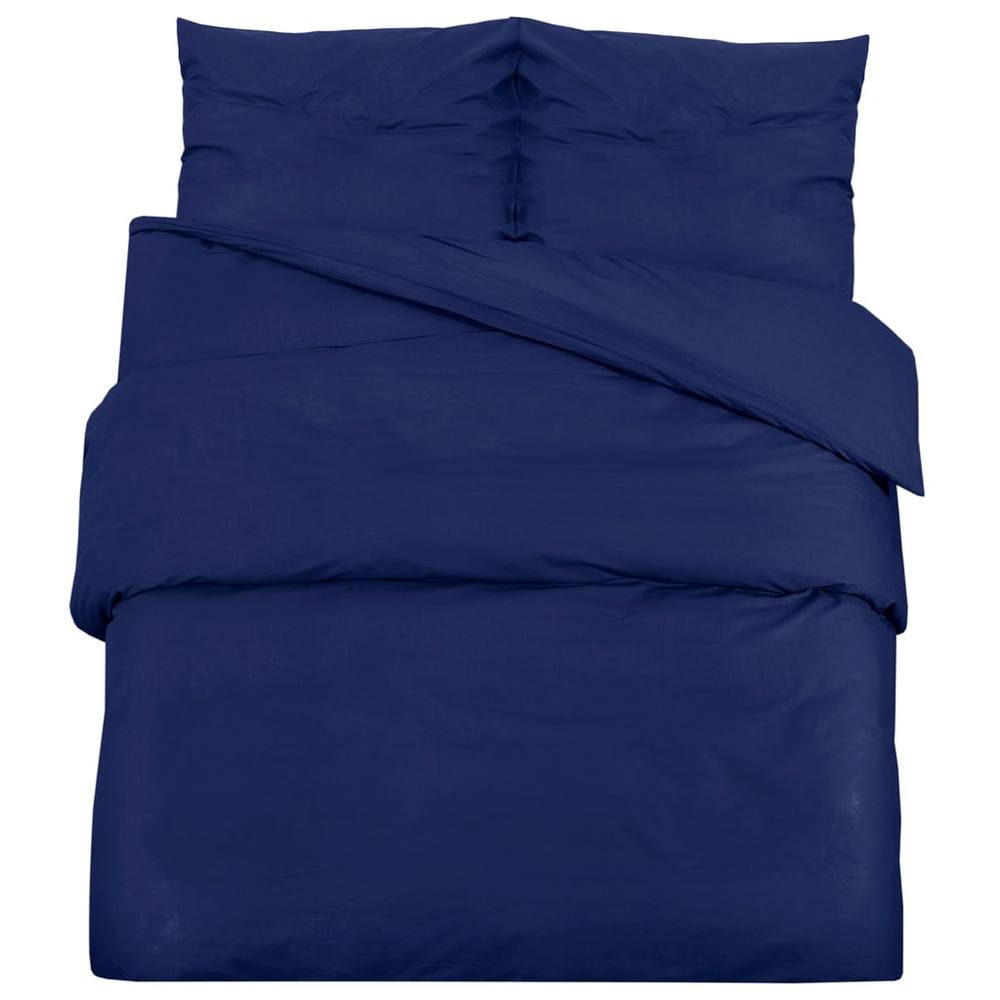 Berkfield Home Duvet Cover Set Navy Blue 260x240 cm Light-weight Microfiber