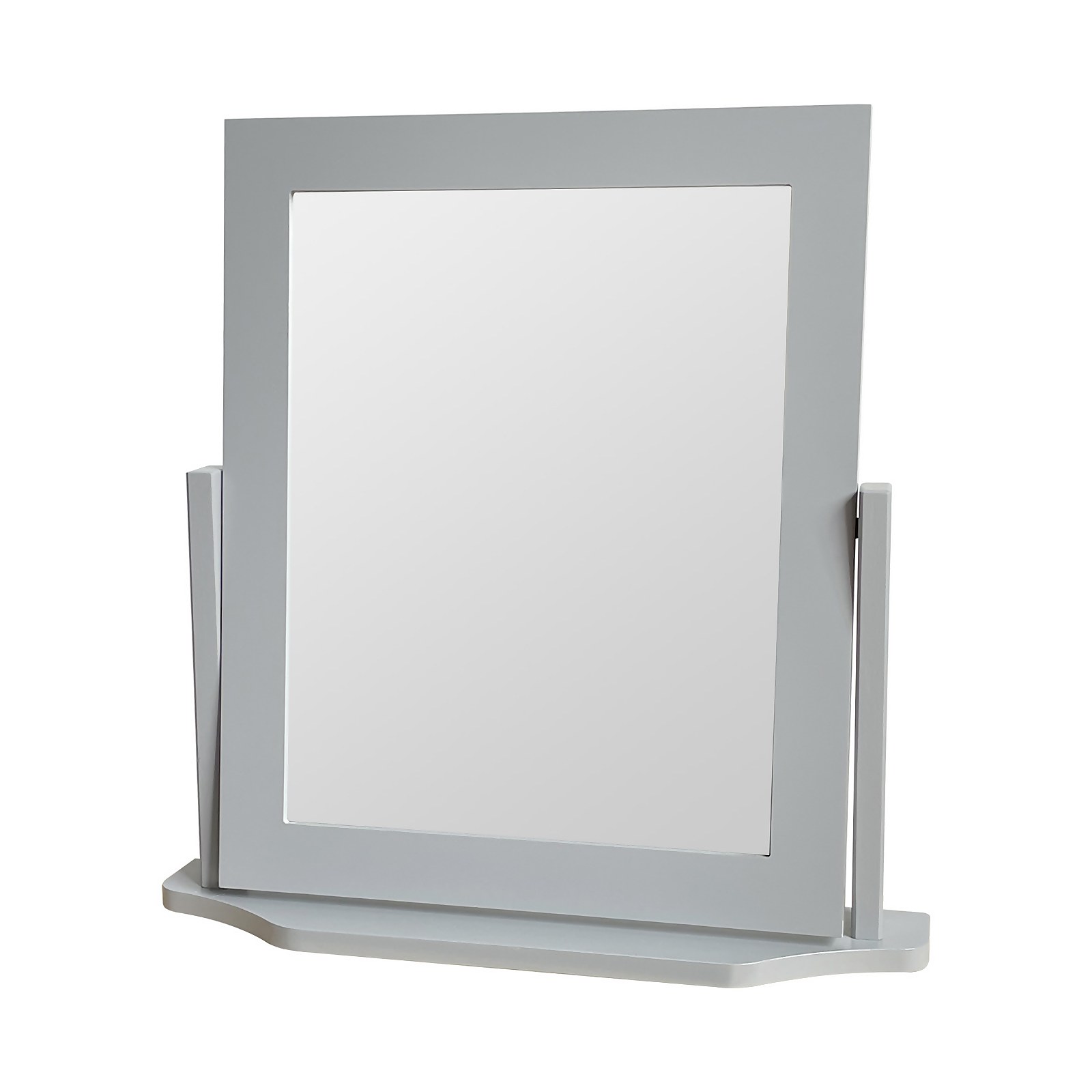 Square Dressing Table Mirror - Grey