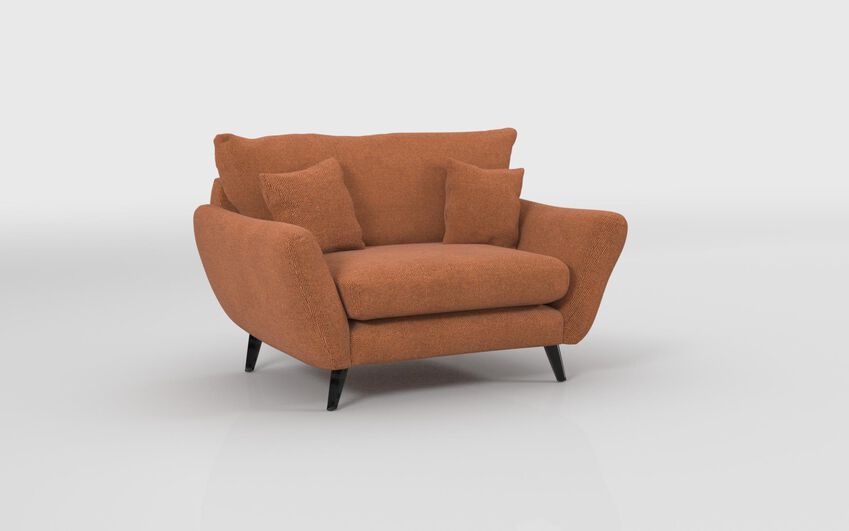 Orange Fabric Edale Snuggle Chair