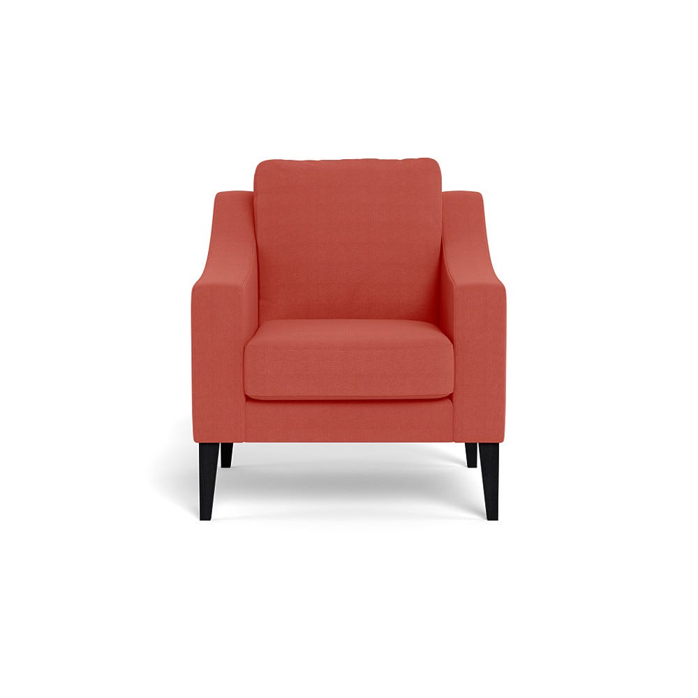 Heal's Richmond Armchair Linen Grenadine Black Feet